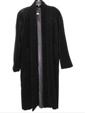 VINTAGE Opera Coat BLACK COTTON VELVET
MEDIUM/LARGE🖤JS Collections
